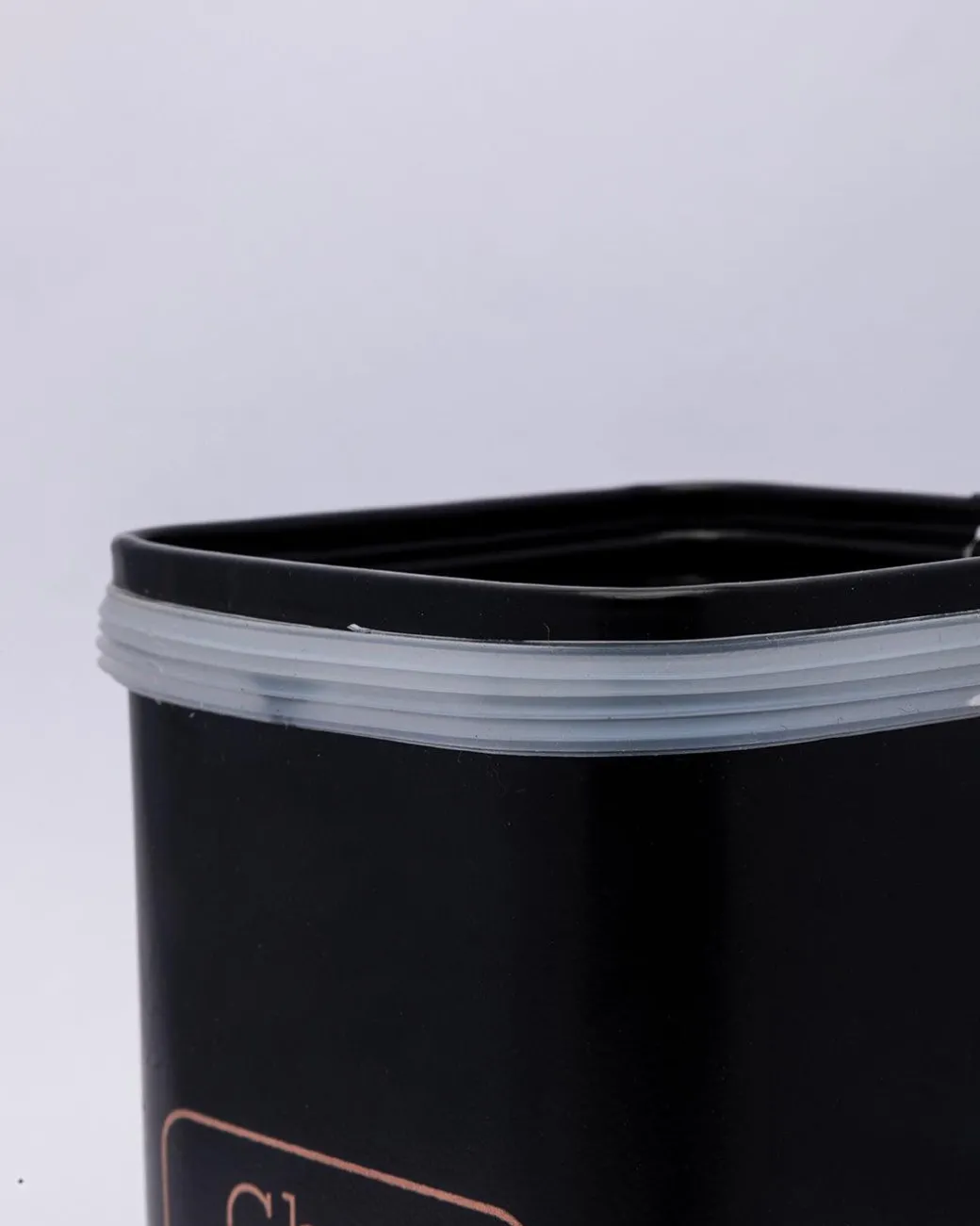 Market99 Chai Jar, Kitchen Decorative, Countertop Metal Storage Jar, Black, Mild Steel | (1 Litre)