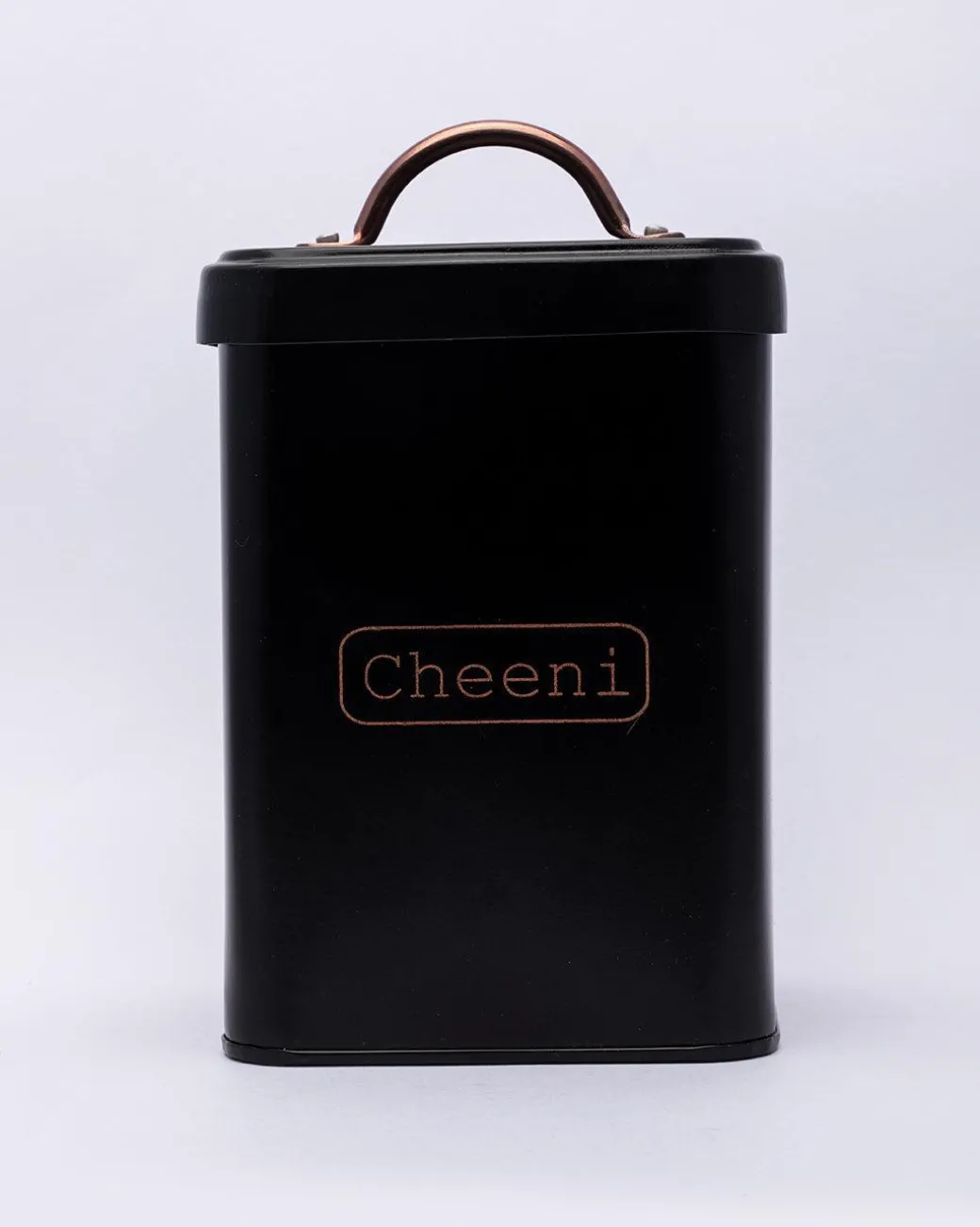 Market99 Cheeni Jar, Kitchen Decorative, Countertop Metal Storage Jar, Black, Mild Steel | (1.9 Litre)