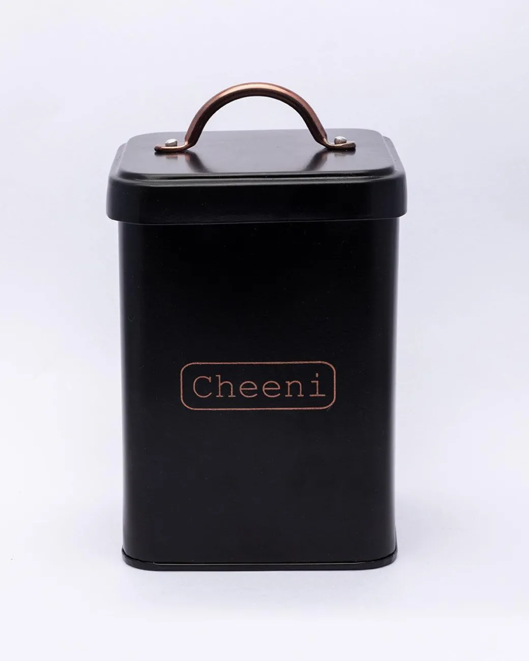 Market99 Cheeni Jar, Kitchen Decorative, Countertop Metal Storage Jar, Black, Mild Steel | (1.9 Litre)