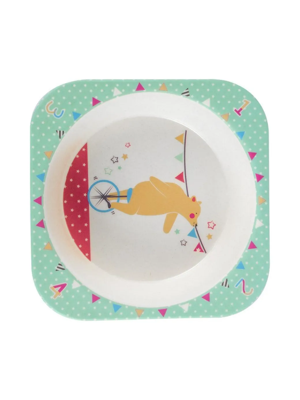 Market99 Children'S Pastel Dinner Set 1 Plate, 1 Bowl, 1 Tumbler, 1 Fork & 1 Spoon