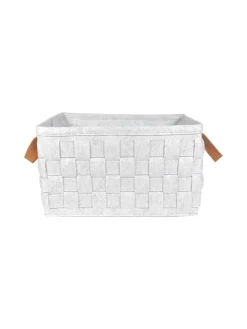Market99 Felt Fabric Storage Basket Organizer Boxes (25 Litre) - 41X28X22Cm