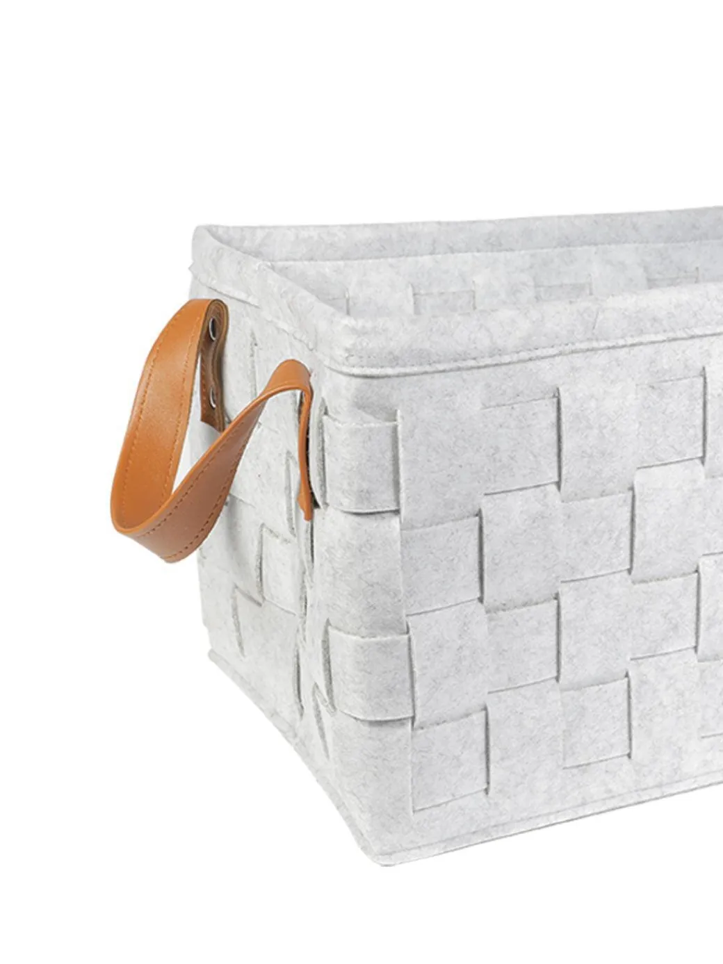 Market99 Felt Fabric Storage Basket Organizer Boxes (25 Litre) - 41X28X22Cm