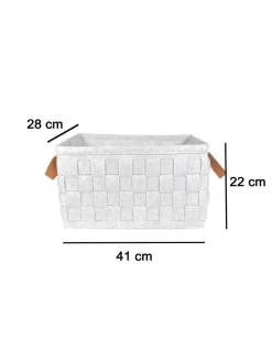Market99 Felt Fabric Storage Basket Organizer Boxes (25 Litre) - 41X28X22Cm