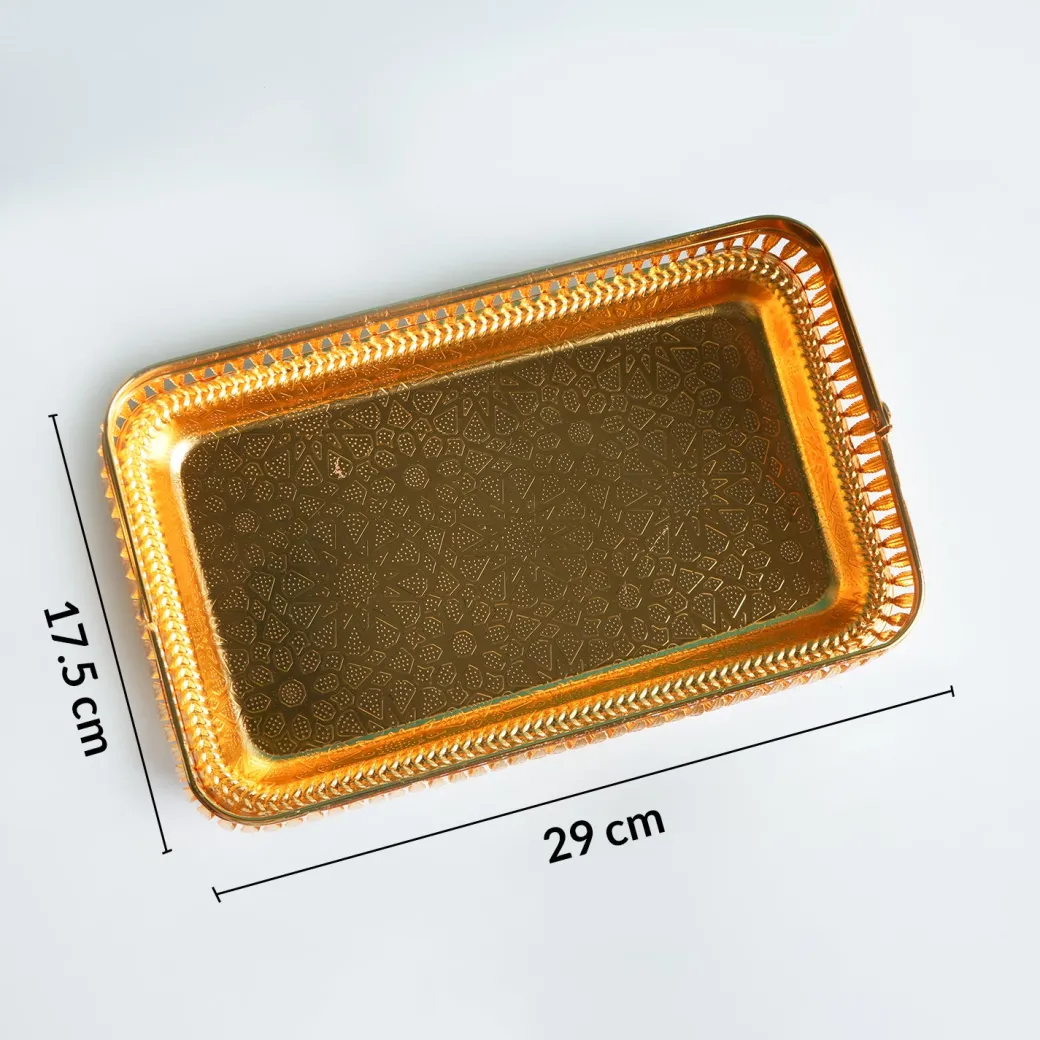 MARKET99 Golden Nordic Iron Basket With Handle