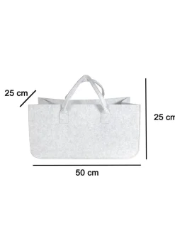 Market99 Large Capacity Felt Bags For Storage Home - 50X25X25Cm