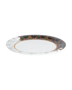 Market99 Melamine Tableware Dual Glazed Quarter Plates for Dining Table (Set Of 6)