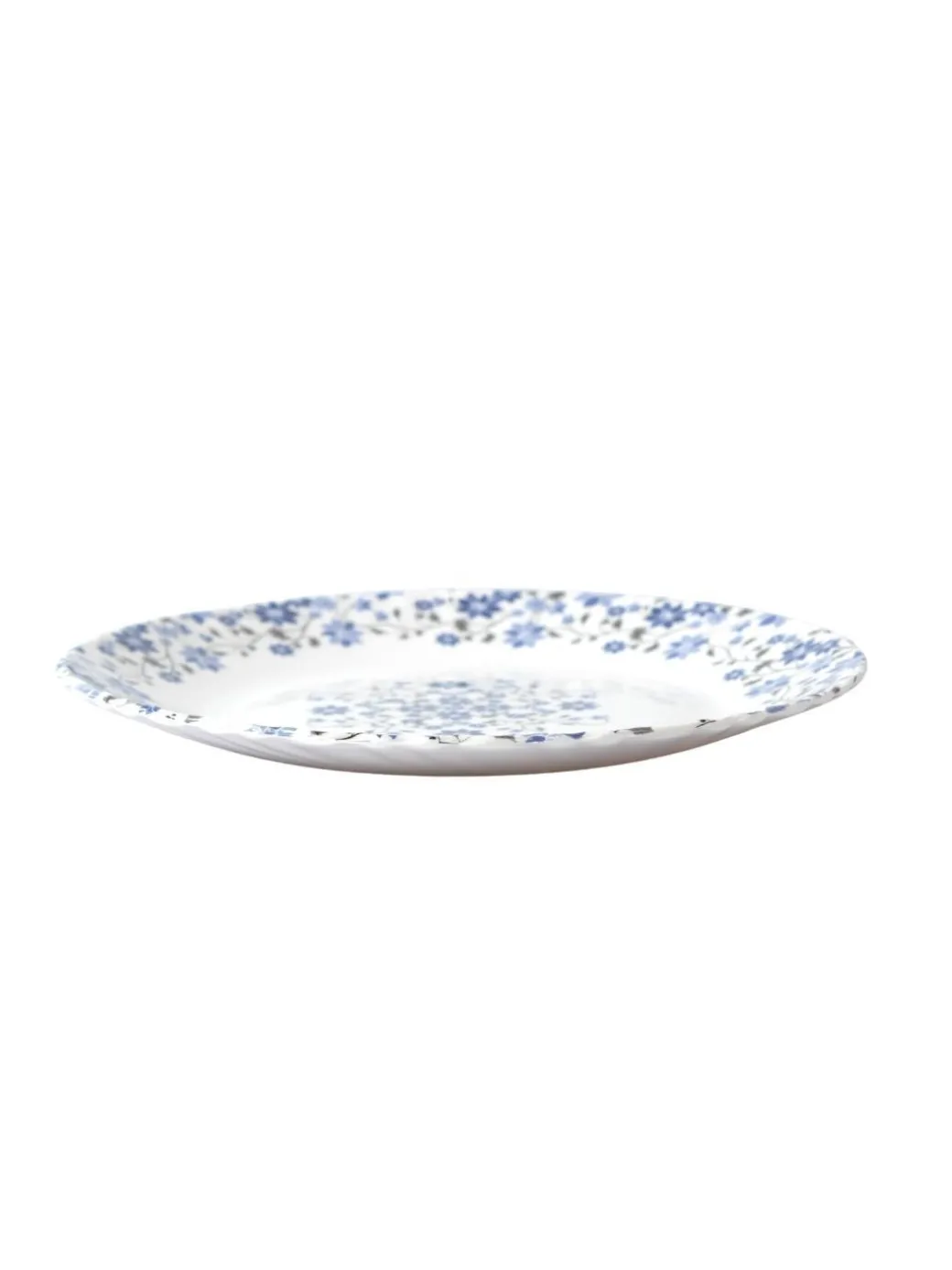Market99 Melamine Tableware Glossy Floral Finish Quarter Plates for Dining Table (Set Of 6)