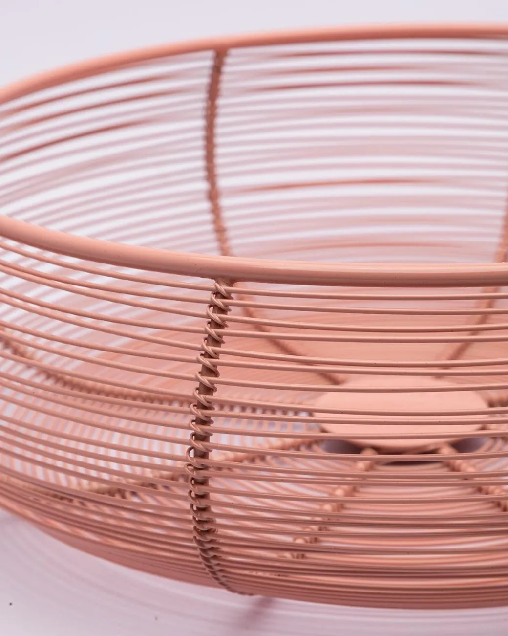 Market99 Metal Wire Countertop Fruit Basket for Home & Kitchen - Peach Colour, Iron