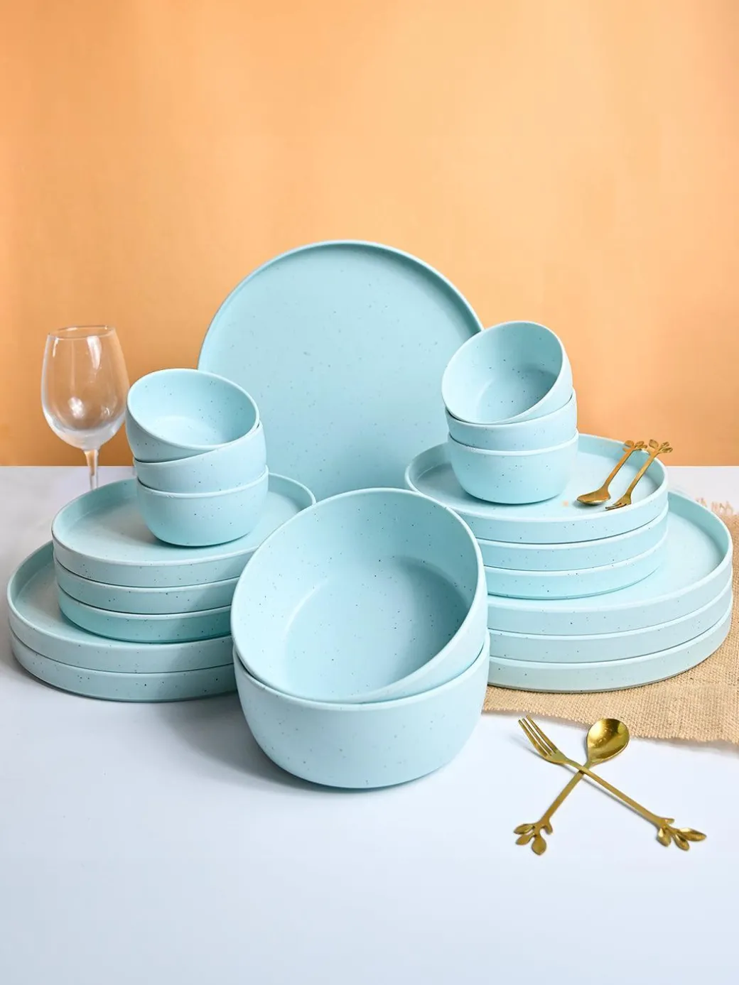Market99 Minto Blue Sparkle Dinner Set