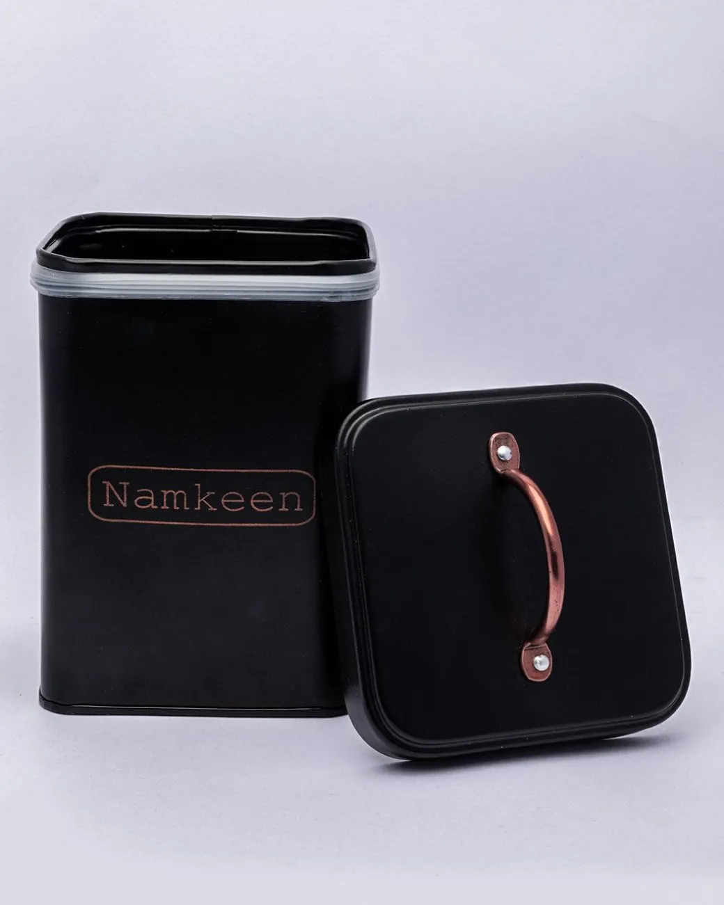 Market99 Namkeen Jar with Lid - (Black, 1900mL)