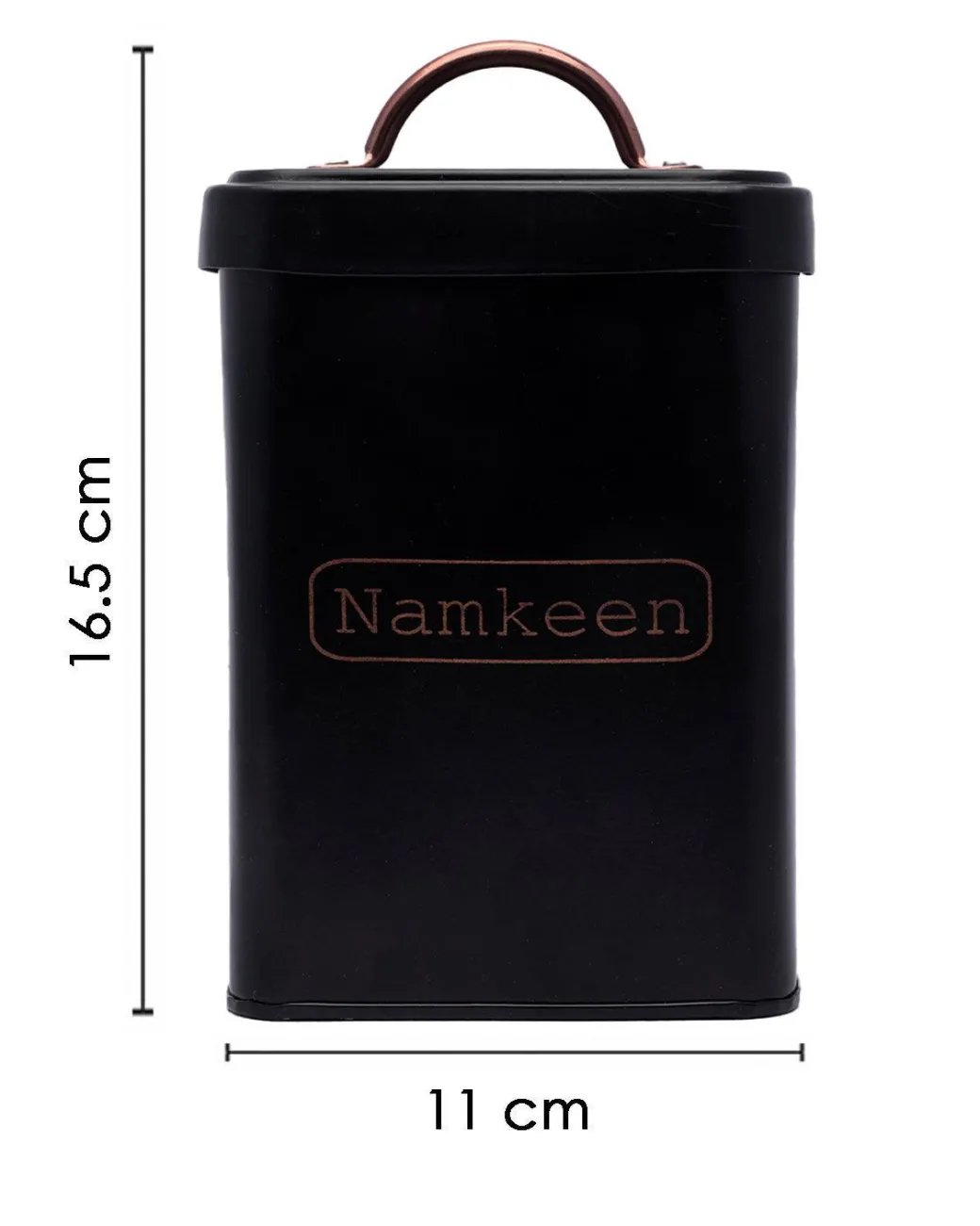Market99 Namkeen Jar with Lid - (Black, 1900mL)