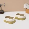 Market99 Plastic White & Yellow Soap Dish - Set Of 2