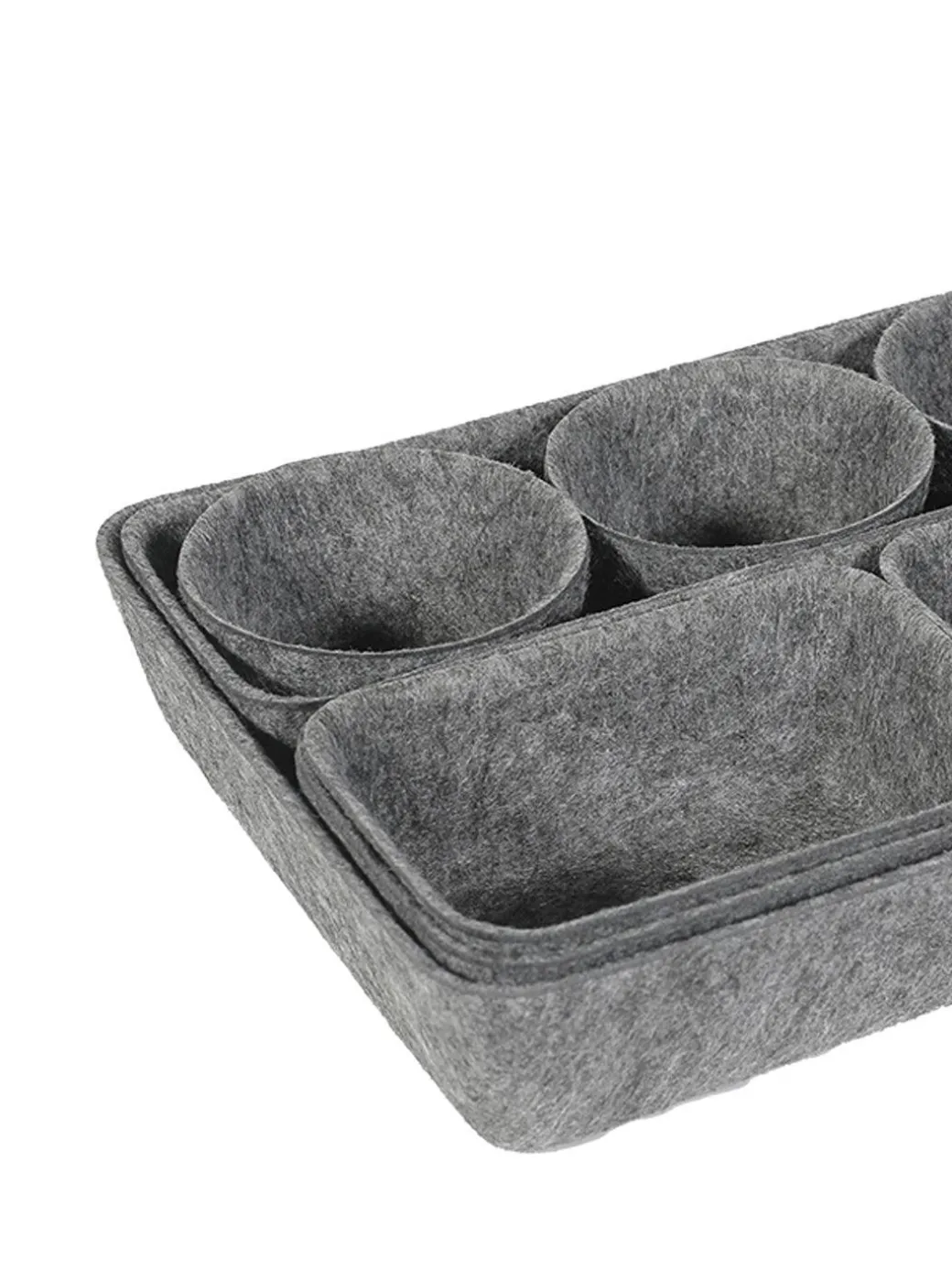 Market99 Rectangular Felt Desk Organizer