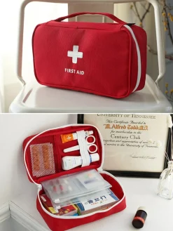 Market99 Rectangular Polyester First Aid Box