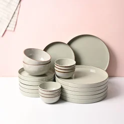 Market99  Rusty Green Plato Dinner Set - 20 Pcs