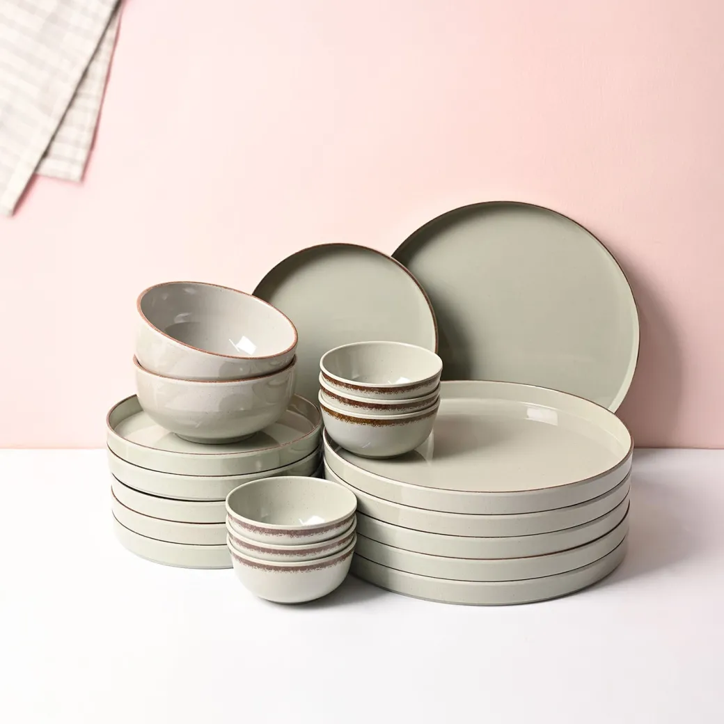 Market99 Rusty Green Plato Dinner Set - 20 Pcs