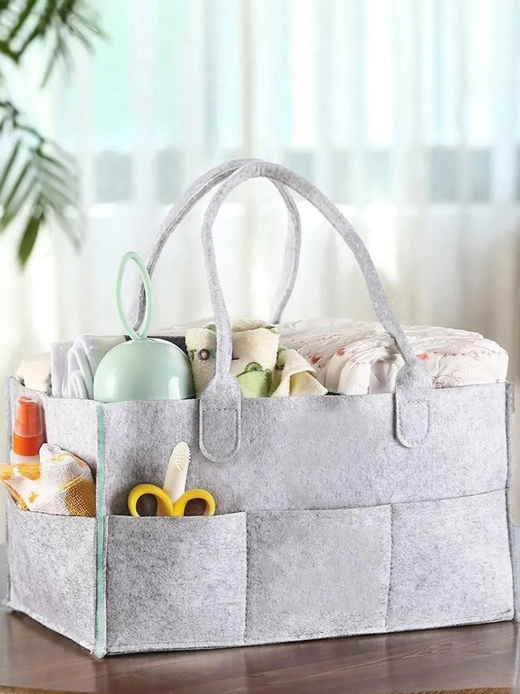 Market99 Square Felt Home Storage Organizer - 34X24X18Cm
