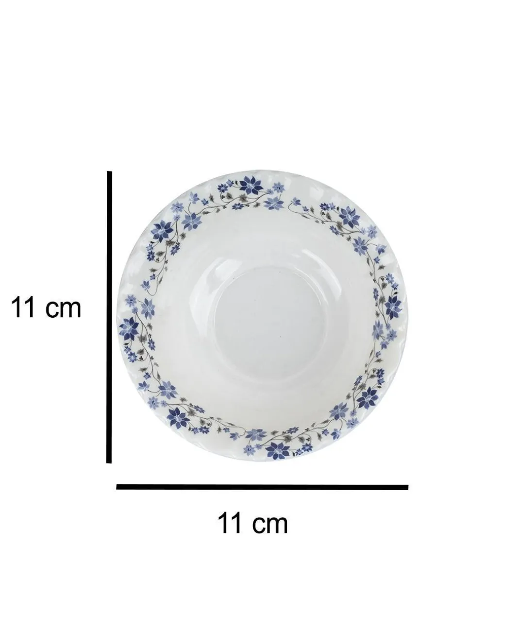 Market99 Tableware Melamine Glossy Floral Finish Soup Bowls for Dining Table ( Set Of 6, 210 mL )