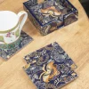 MARKET99 Tableware Tea Coaster (1 Pcs, Floral Print)