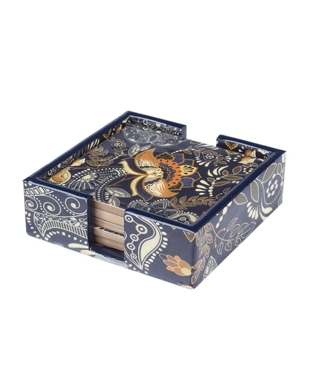 MARKET99 Tableware Tea Coaster (1 Pcs, Floral Print)