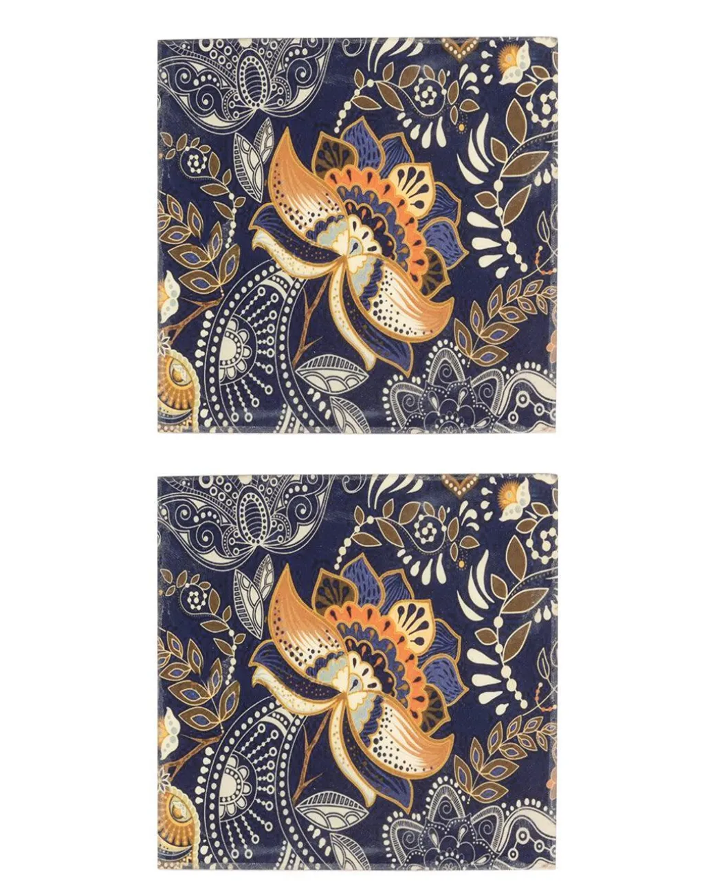MARKET99 Tableware Tea Coaster (1 Pcs, Floral Print)
