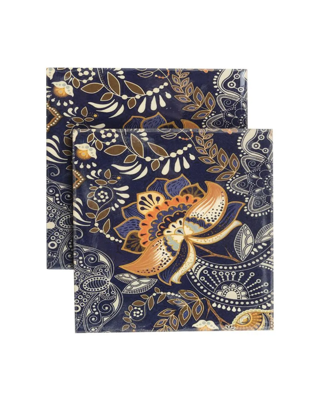 MARKET99 Tableware Tea Coaster (1 Pcs, Floral Print)