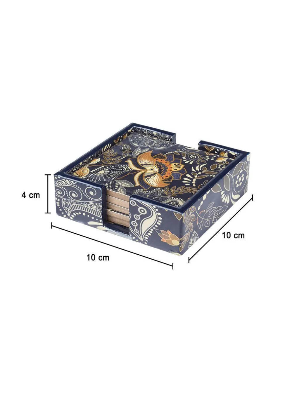 MARKET99 Tableware Tea Coaster (1 Pcs, Floral Print)