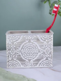 Market99 Traditional Engraved Design Toothbrush Holder