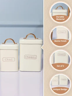 Market99 White Chai + Chini Jar Set