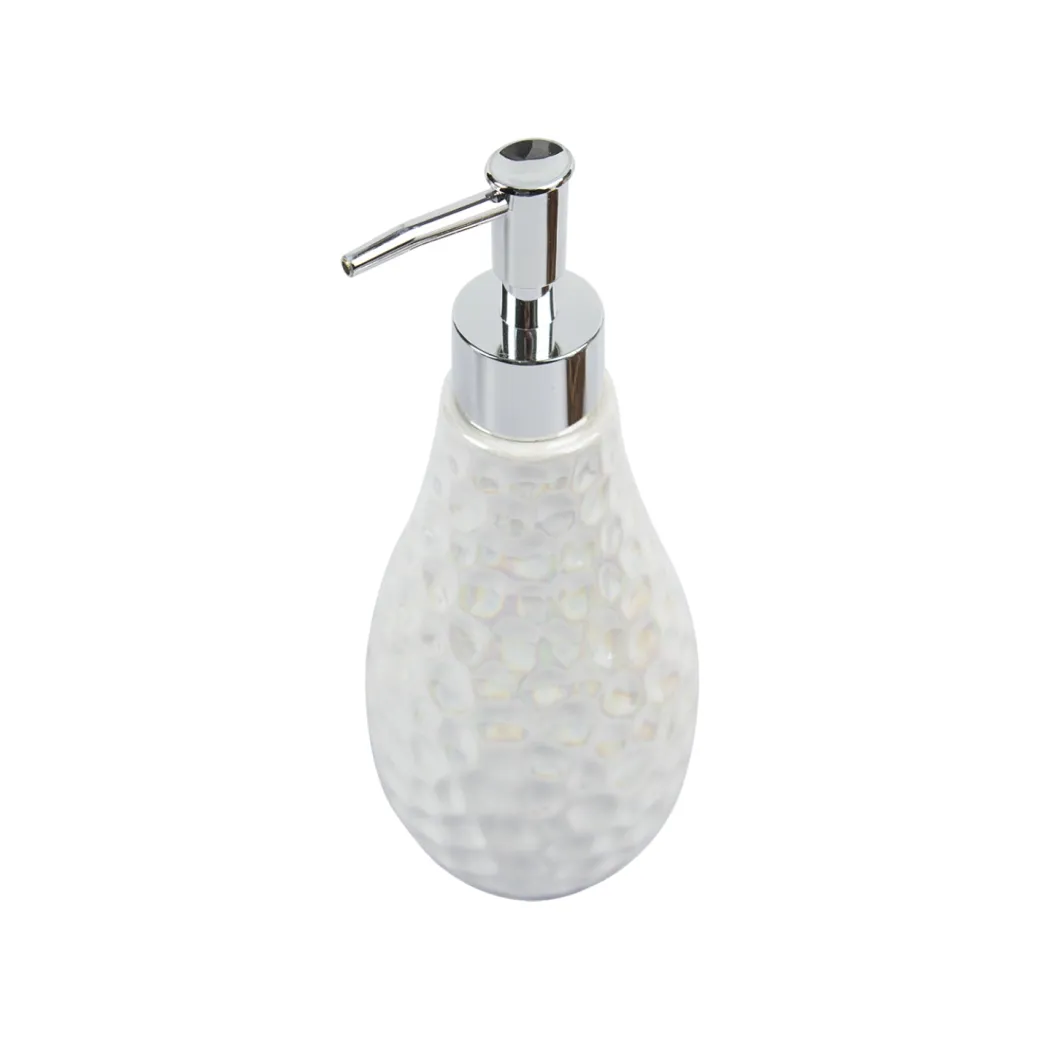 Market99 White Luster Ceramic Bathroom, Pack Of 3