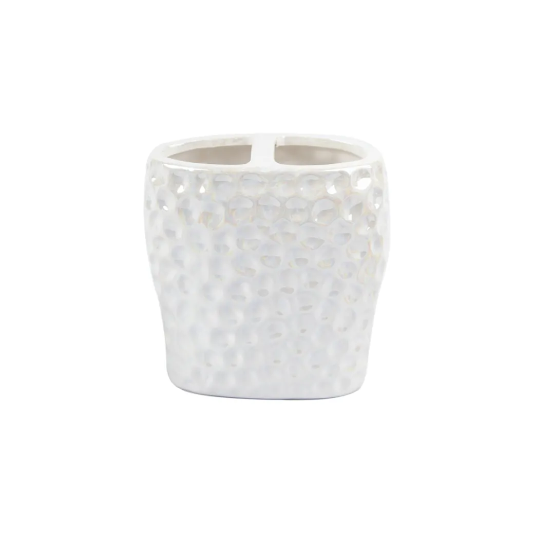 Market99 White Luster Ceramic Bathroom, Pack Of 3