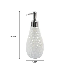 Market99 White Luster Ceramic Bathroom, Pack Of 3