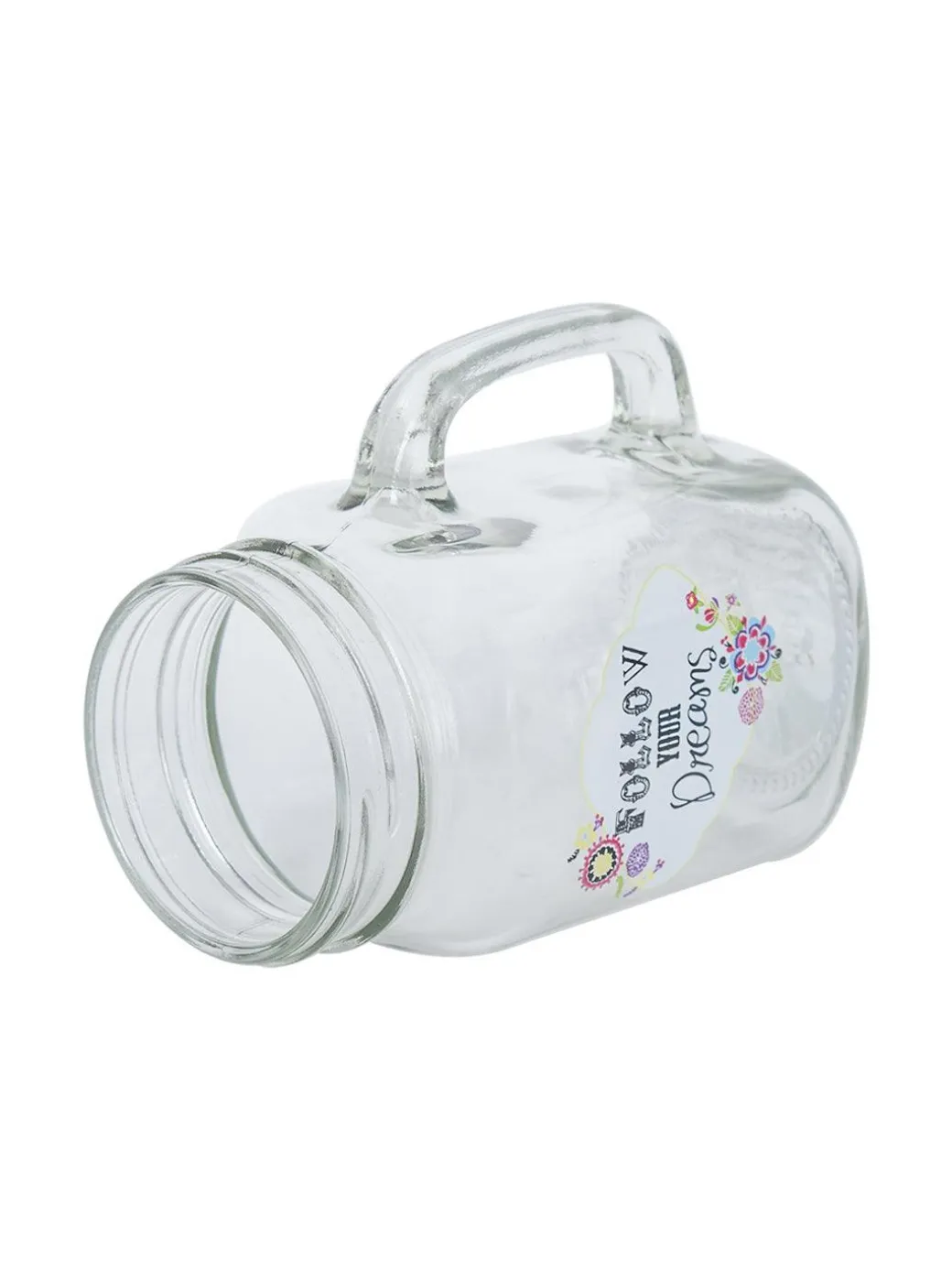 Mason Mug With Straw Set Of 2 (Each 450 Ml)