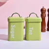 Matte Green Tea & Sugar Storage Jar
