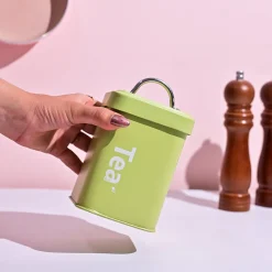 Matte Green Tea & Sugar Storage Jar