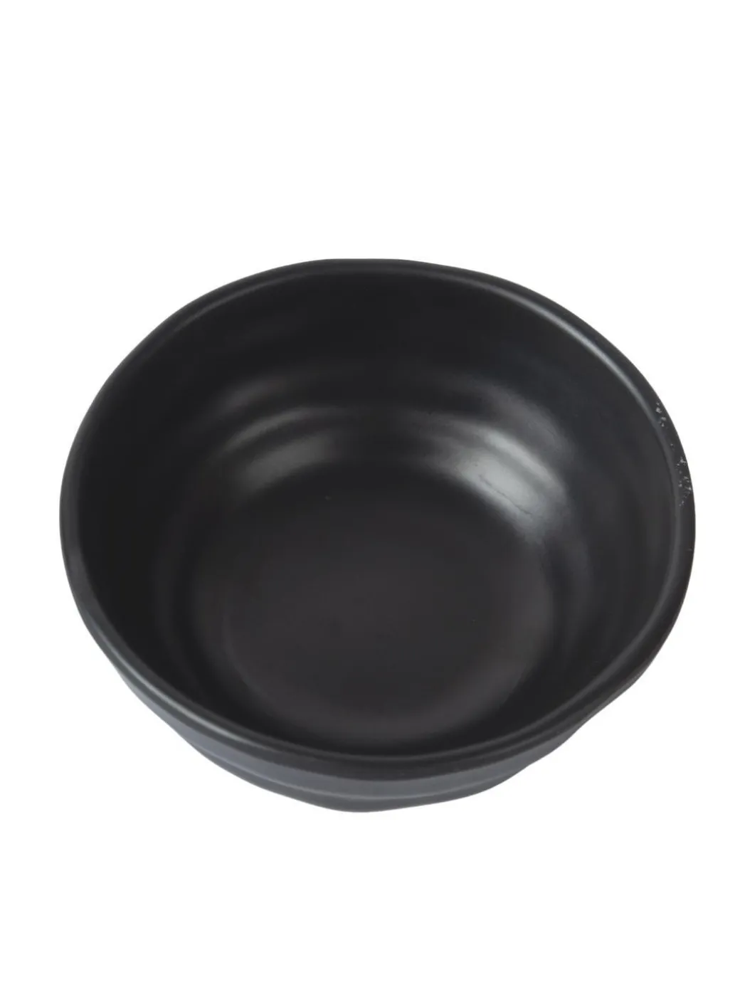 Melamine Black Round Serving Bowl (Set of 2)