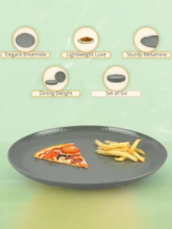 Melamine Round Full Plate (Set of 6)