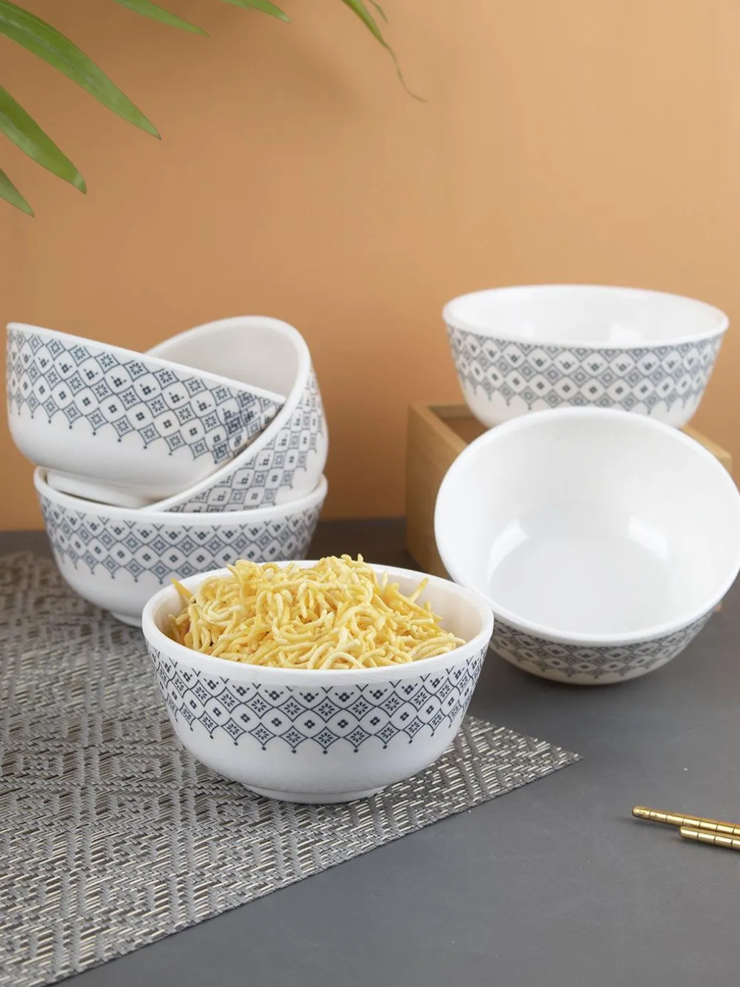 Melamine Round Soup Bowl (Set of 6)