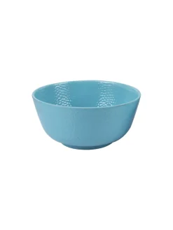 Melamine Turquoise Round Serving Bowl (Set of 2)