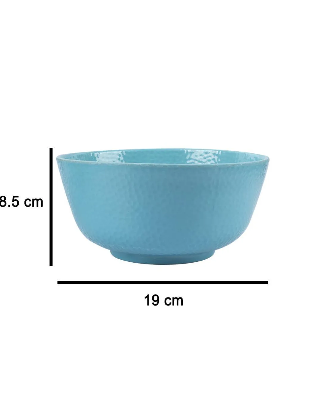 Melamine Turquoise Round Serving Bowl (Set of 2)