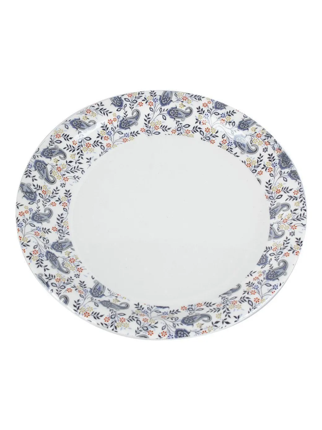 Melamine White Round Quarter Plate (Set of 6)