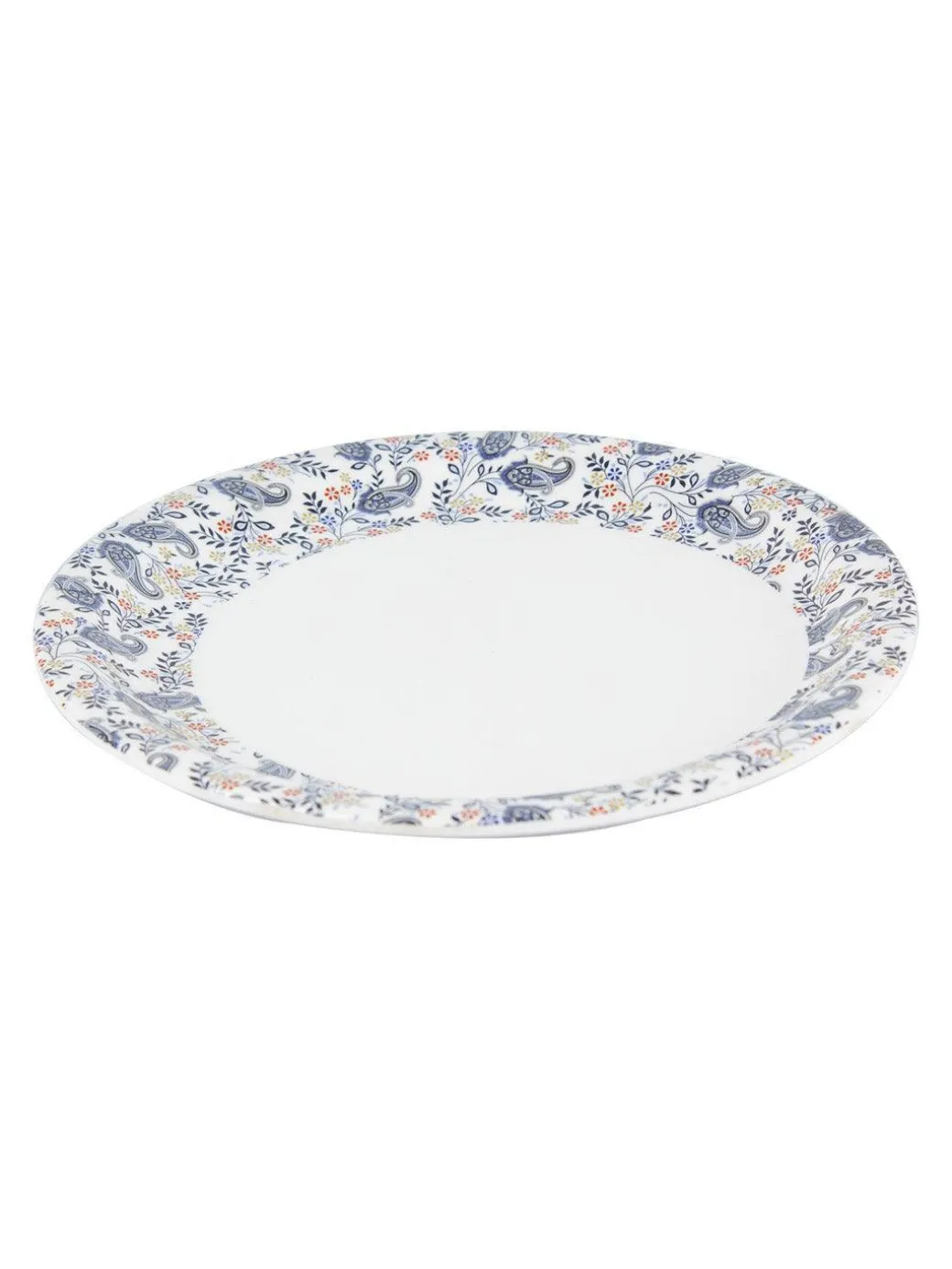 Melamine White Round Quarter Plate (Set of 6)