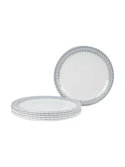 Melamine White Round Quarter Plate (Set of 6)
