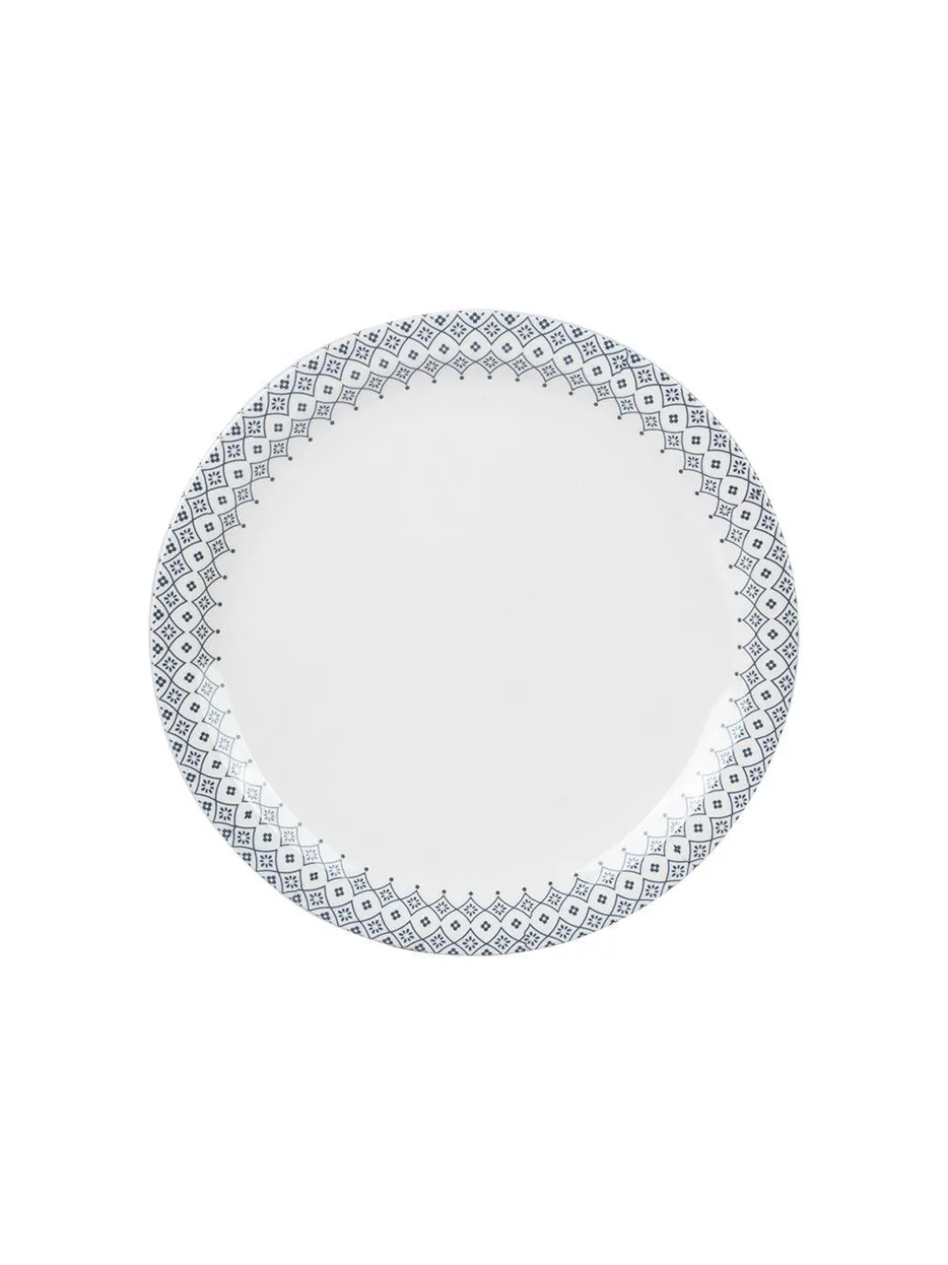 Melamine White Round Quarter Plate (Set of 6)