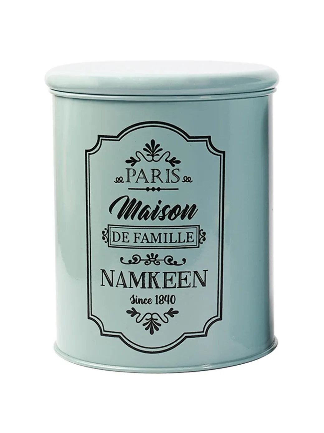 Metal Biscuite & Namkeen Jar Set - Green & Each 1700 Ml