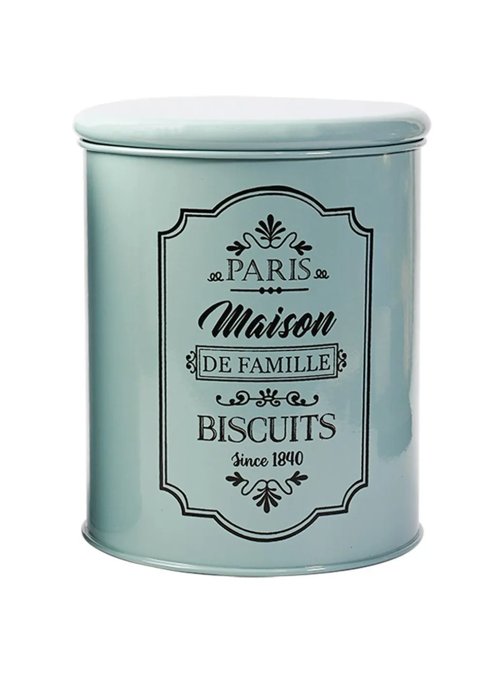 Metal Biscuite & Namkeen Jar Set - Green & Each 1700 Ml