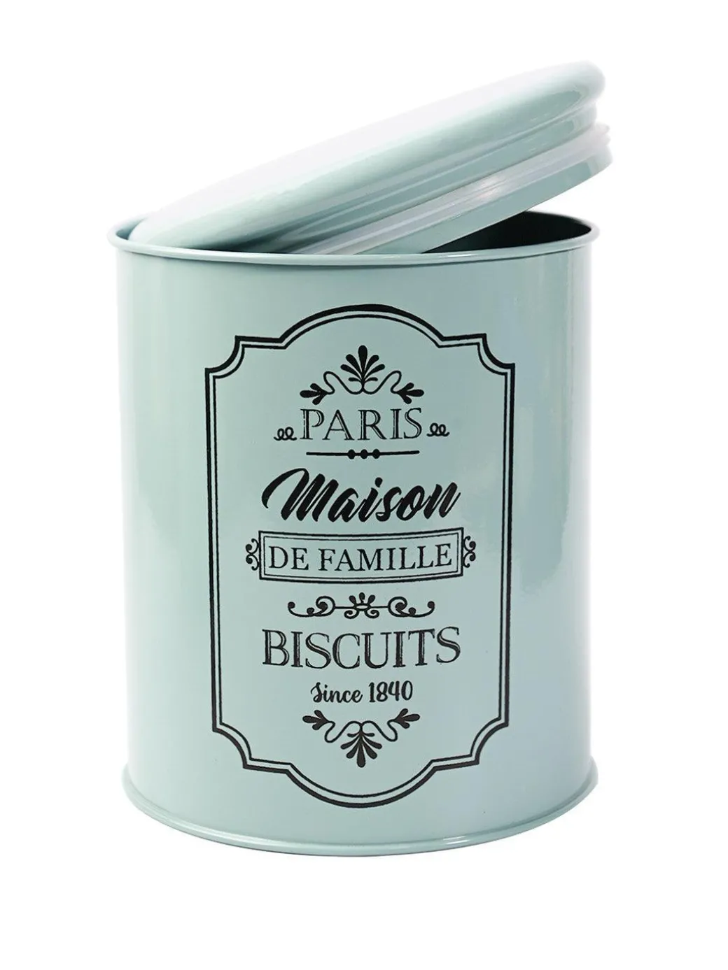 Metal Biscuite & Namkeen Jar Set - Green & Each 1700 Ml