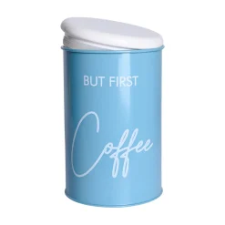 Metal Coffee Jar - Sky Blue, 900 Ml