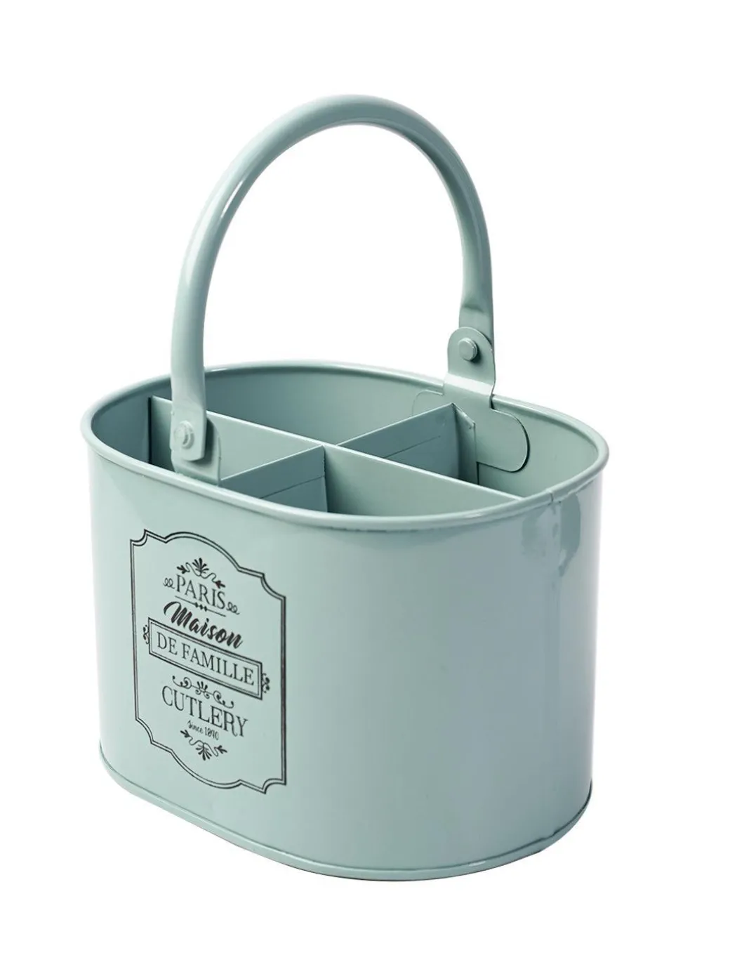 Metal Cutlery Holder - Green