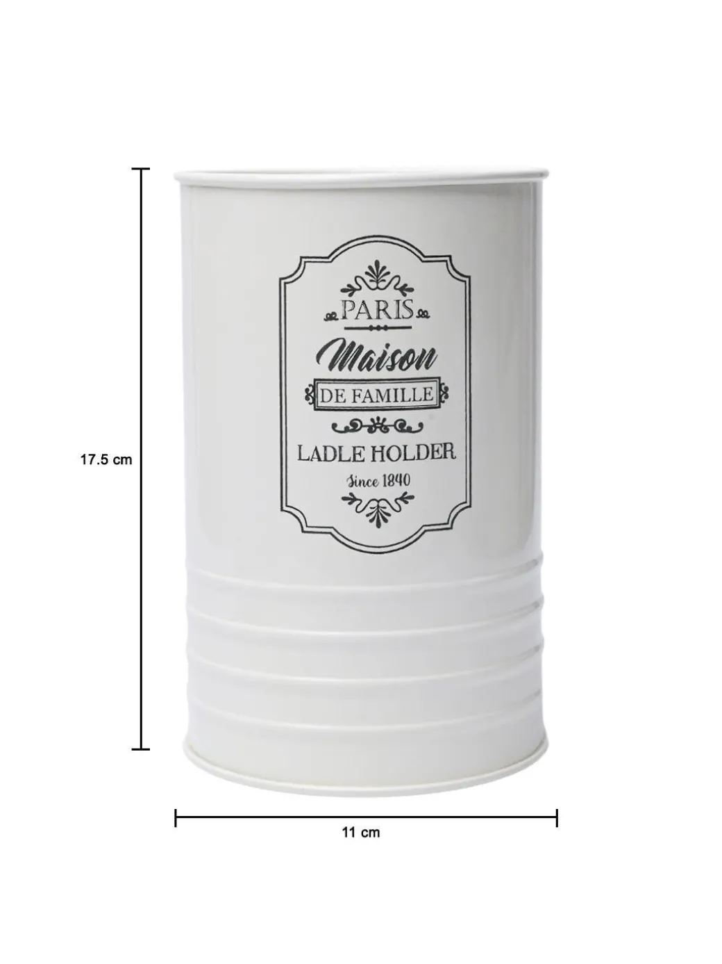 Metal Ladle Holder - ivory